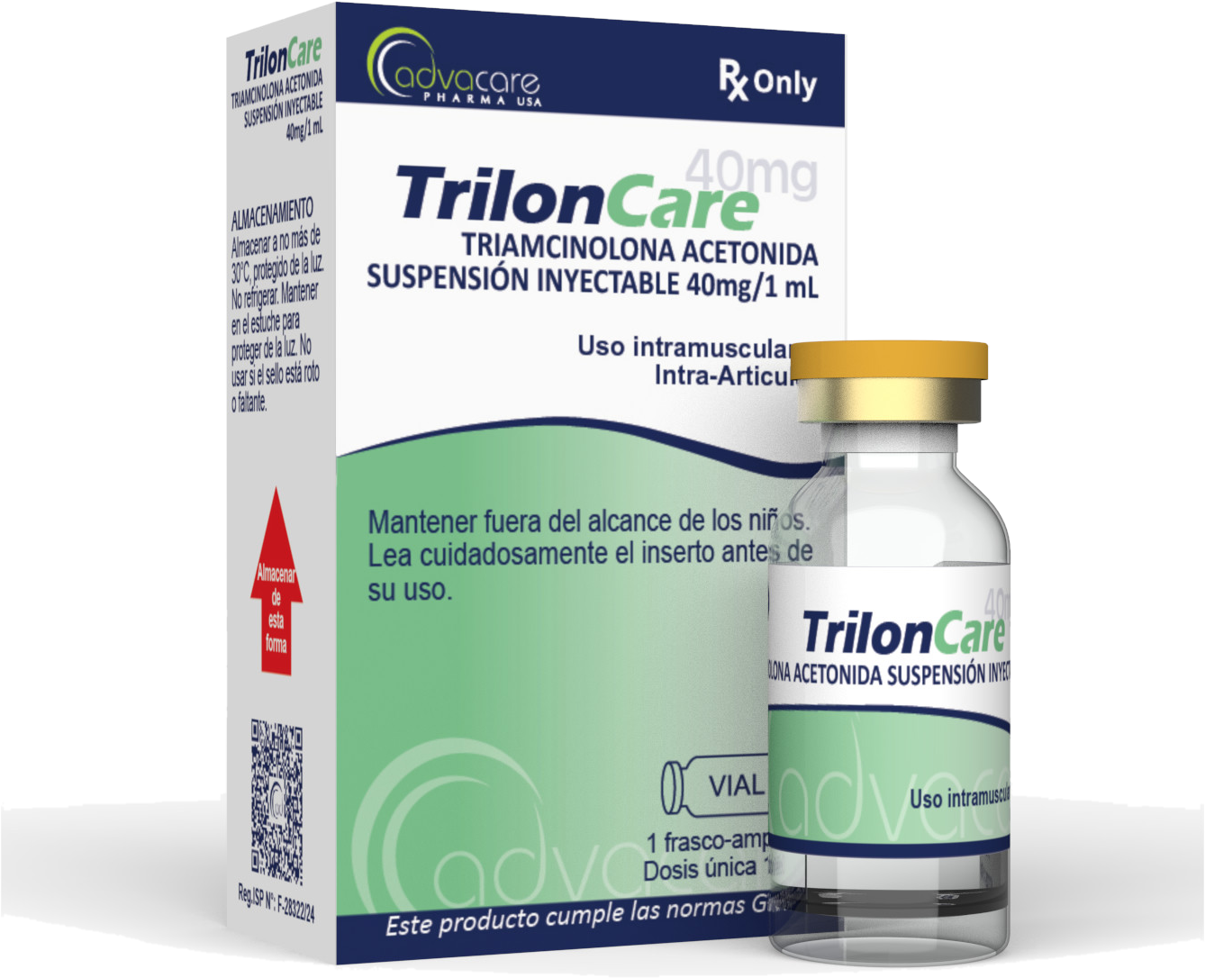 TrilonCare 40mg - caja y frasco ampolla